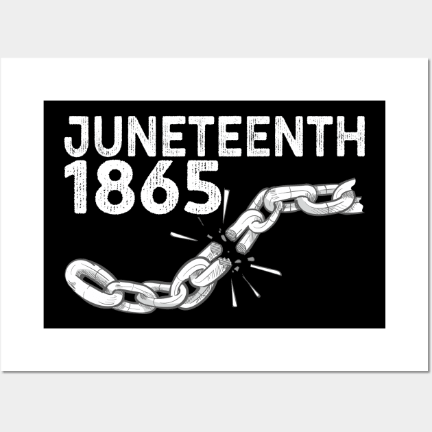 Juneteenth - Breaking Every Chain Afro American Black Power Wall Art by Pizzan